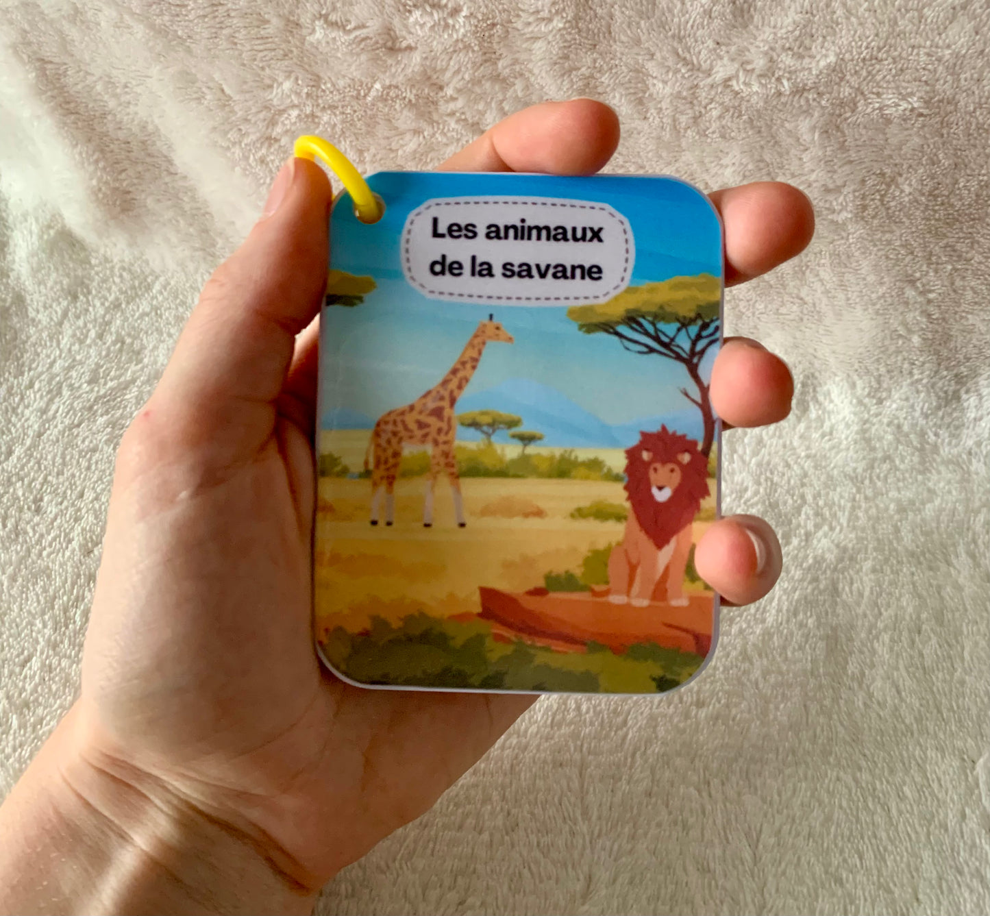 Imagier des animaux de la savane