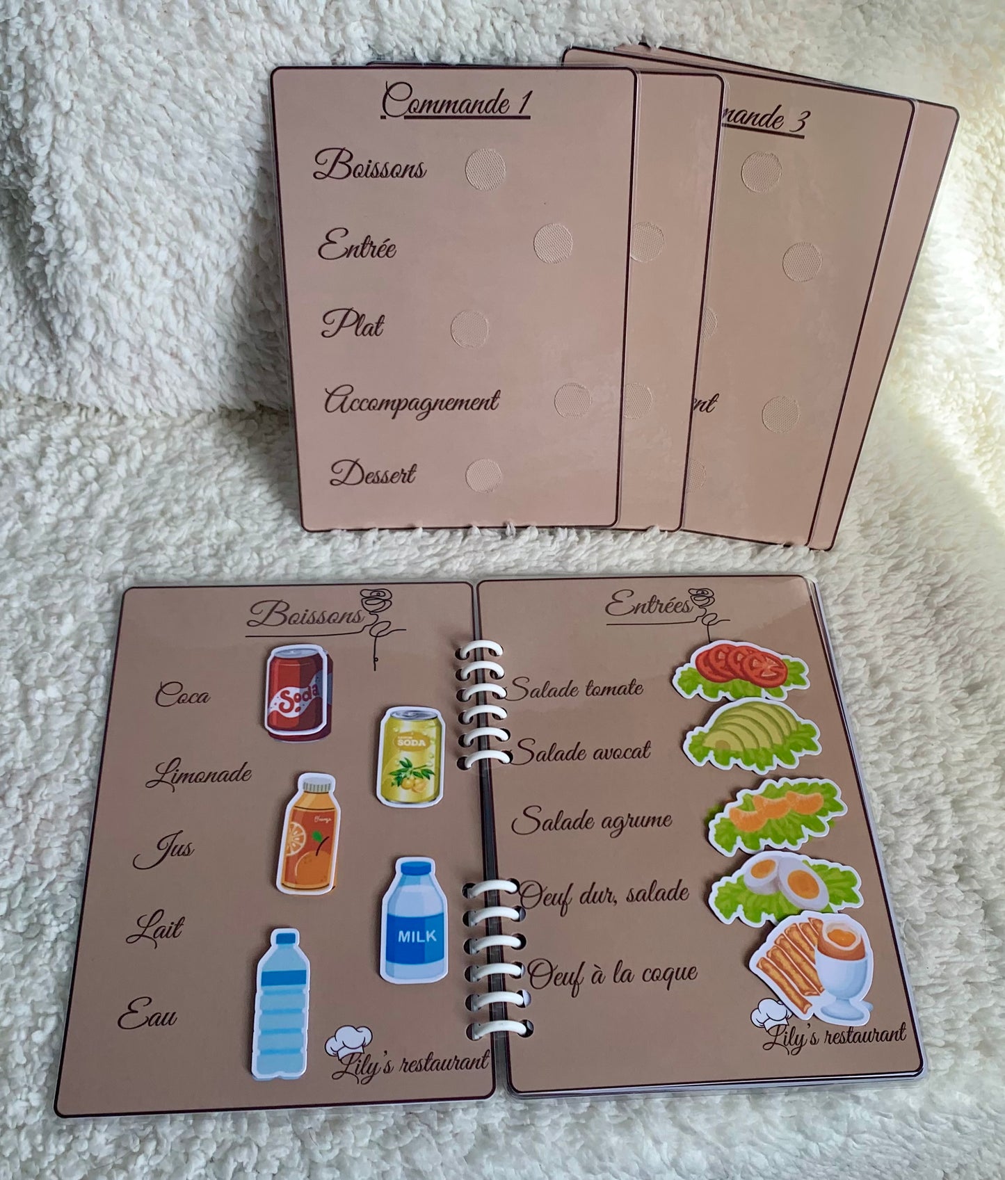 Menu de restaurant